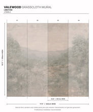 Load image into Gallery viewer, Valewood Grasscloth Mural • Limestone • Swatch