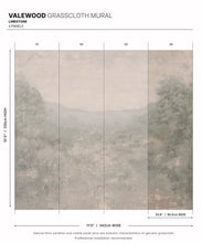 Load image into Gallery viewer, Valewood Grasscloth Mural • Limestone • Swatch