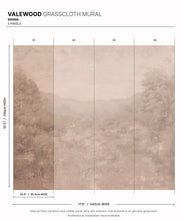 Load image into Gallery viewer, Valewood Grasscloth Mural • Sienna • Swatch