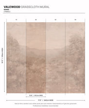 Load image into Gallery viewer, Valewood Grasscloth Mural • Sienna • Swatch