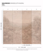 Load image into Gallery viewer, Valewood Grasscloth Mural • Sienna • Swatch