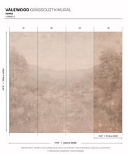 Load image into Gallery viewer, Valewood Grasscloth Mural • Sienna • Swatch