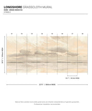 Load image into Gallery viewer, Longshore Grasscloth Mural - Colourway: Dune - Diagram