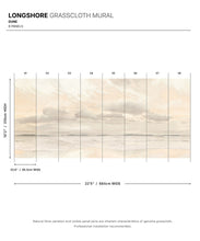 Load image into Gallery viewer, Longshore Grasscloth Mural • Dune • Swatch