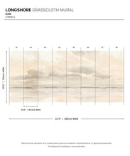 Load image into Gallery viewer, Longshore Grasscloth Mural • Dune • Swatch