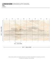 Load image into Gallery viewer, Longshore Grasscloth Mural • Dune • Swatch