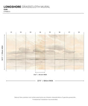 Load image into Gallery viewer, Longshore Grasscloth Mural • Dune • Swatch