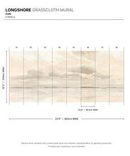 Load image into Gallery viewer, Longshore Grasscloth Mural • Dune • Swatch