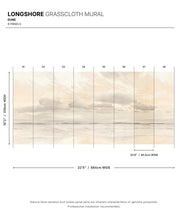 Load image into Gallery viewer, Longshore Grasscloth Mural • Dune • Swatch