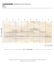 Load image into Gallery viewer, Longshore Grasscloth Mural • Dune • Swatch