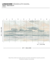 Load image into Gallery viewer, Longshore Grasscloth Mural - Colourway: Tempest - Diagram