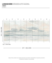 Load image into Gallery viewer, Longshore Grasscloth Mural • Tempest • Swatch