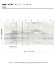 Load image into Gallery viewer, Longshore Grasscloth Mural • Tempest • Swatch