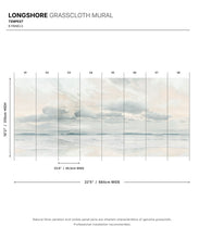 Load image into Gallery viewer, Longshore Grasscloth Mural • Tempest • Swatch