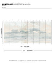 Load image into Gallery viewer, Longshore Grasscloth Mural • Tempest • Swatch