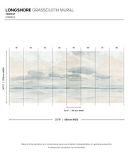 Load image into Gallery viewer, Longshore Grasscloth Mural • Tempest • Swatch