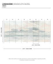 Load image into Gallery viewer, Longshore Grasscloth Mural • Tempest • Swatch