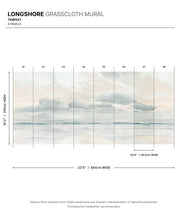 Load image into Gallery viewer, Longshore Grasscloth Mural • Tempest • Swatch
