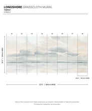 Load image into Gallery viewer, Longshore Grasscloth Mural • Tempest • Swatch