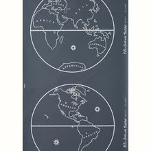 Load image into Gallery viewer, Globe Wallpaper by Peter Dunham - White on Indigo