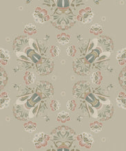 Load image into Gallery viewer, Bees Lace Wallpaper • Beige • Swatch