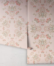 Load image into Gallery viewer, Bees Lace Wallpaper • Petal • Rolls