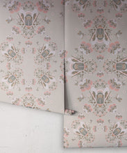 Load image into Gallery viewer, Bees Lace Wallpaper • Seashell • Rolls
