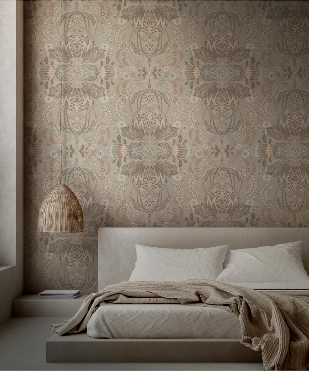 Bush Beauty Wallpaper • Beige • Insitu