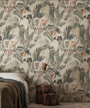 Load image into Gallery viewer, Majestic Palm Wallpaper • Sand • Insitu