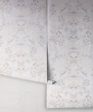 Load image into Gallery viewer, Waratah Wonderland Wallpaper • Dove • Rolls
