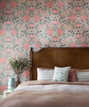 Load image into Gallery viewer, Waratah Wonderland Wallpaper • Ginger • Insitu