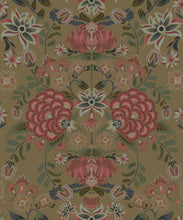 Load image into Gallery viewer, Waratah Wonderland Wallpaper • Marigold • Insitu