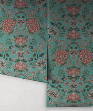 Load image into Gallery viewer, Waratah Wonderland Wallpaper • Teal• Rolls