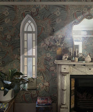 Load image into Gallery viewer, Bird Paradise Wallpaper - Colorway: Haze - Insitu