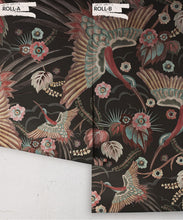 Load image into Gallery viewer, Bird Paradise Wallpaper - Colorway: Ink - Rolls