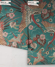 Load image into Gallery viewer, Bird Paradise Wallpaper - Colorway: Ocean - Rolls