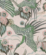 Load image into Gallery viewer, Bird Paradise Wallpaper - Colorway: Rose Mint - Swatch