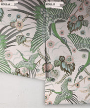Load image into Gallery viewer, Bird Paradise Wallpaper - Colorway: Rose Mint - Rolls