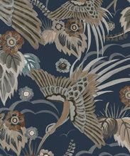 Load image into Gallery viewer, Bird Paradise Wallpaper - Colorway: Sapphire - Swatch
