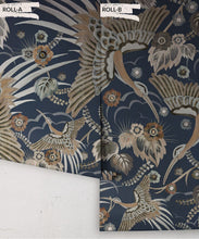 Load image into Gallery viewer, Bird Paradise Wallpaper - Colorway: Sapphire - Rolls