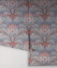 Load image into Gallery viewer, Morning Flowers Wallpaper - Colorway: Cornflower - Roll