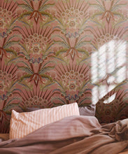 Load image into Gallery viewer, Morning Flowers Wallpaper - Colorway: Dusty Pink - Insitu