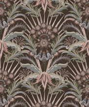 Load image into Gallery viewer, Morning Flowers Wallpaper - Colorway: Espresso - Swatch