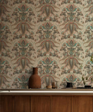 Load image into Gallery viewer, Sunset Lilies Wallpaper - House of Heras - Gardens of Andalucia - Lookbook - Colorway: Almond - Insitu