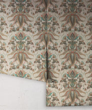 Load image into Gallery viewer, Sunset Lilies Wallpaper - House of Heras - Gardens of Andalucia - Lookbook - Colorway: Almond - Roll