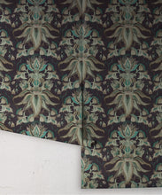 Load image into Gallery viewer, Sunset Lilies Wallpaper - House of Heras - Gardens of Andalucia - Lookbook - Colorway: Deep Sea - Roll