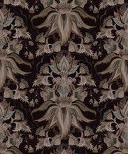 Load image into Gallery viewer, Sunset Lilies Wallpaper - House of Heras - Gardens of Andalucia - Lookbook - Colorway: Ink - Swatch