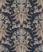 Load image into Gallery viewer, Sunset Lilies Wallpaper - House of Heras - Gardens of Andalucia - Lookbook - Colorway: Navy - Swatch