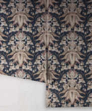 Load image into Gallery viewer, Sunset Lilies Wallpaper - House of Heras - Gardens of Andalucia - Lookbook - Colorway: Navy - Roll