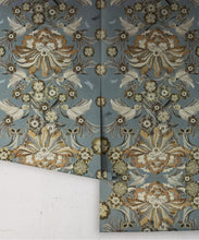Load image into Gallery viewer, Hummingbird Garden Wallpaper - Colorway: Denim - Rolls